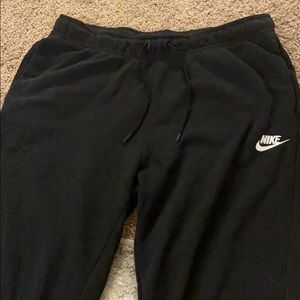 Black nike joggers